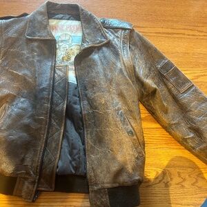 Etienne Premier Leather Bomber Jacket